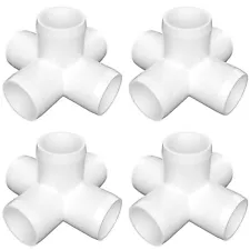 1" PVC Fittings 5-Way, PVC Elbow 1 Inch for SCH40 PVC Pipe, UV-Resistant PVC ...