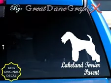 Lakeland Terrier -Mom -Dad -Parent(s) Vinyl Decal Sticker -Color -HIGH QUALITY