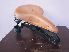 Repro Primus Holland Deluxe Leather Springer Bicycle Saddle For Sale!!!