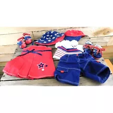 American Girl Bitty Twins Red and Blue For Two Patriotic Outfits Not Complete