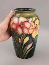 Antique Arts & Crafts William Moorcroft Pottery Vase African Lily Flower Pattern