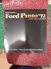 1972 Ford PINTO SALES BROCHURE