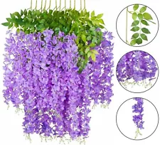 36× Artificial Wisteria Hanging Flowers /6.56 Feet Artificial Ivy Leave Vine USA