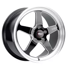 Weld Racing S1558C063N23 18x5 Ventura Wheel 5x120.65, Gloss Black