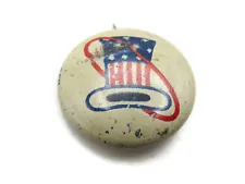 Vintage Uncle Sam Hat Button