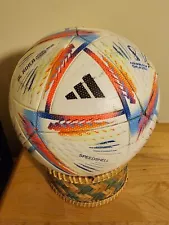 Adidas 2022 FIFA World Cup Qatar League Match Soccer Ball White/Orange - Size 5