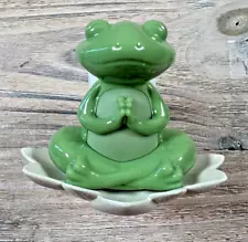 MEDITATING YOGA FROG LILY Nightlight Wallflower Plug Bath & Body Works NEW