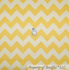 BonEful Fabric Cotton Quilt Yellow Tone CHEVRON Baby Boy Girl Nursery SALE SCRAP