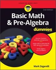 Basic Math and Pre-Algebra for Dummies (Paperback or Softback)