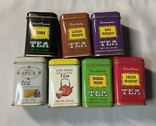 John Wagner And Sons Empty Tea Tins Set Of 7