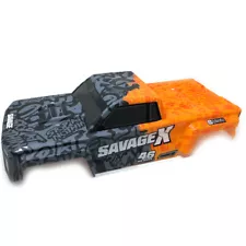 HPI 160104 Sportcab Painted Truck Body Grey/Orange : Savage X / 4.6 / GT-6