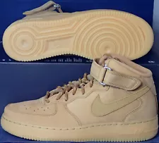 2022 Nike Air Force 1 Mid 07 WB Flax Wheat Gum Light Brown 9 ( DJ9158-200 )