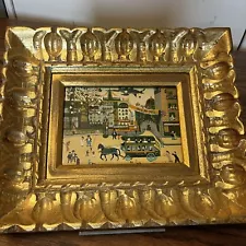 Vtg 80’s Framed Paris Painting Zabehlicky Signed 10x12 Fidelity World Arts Inc