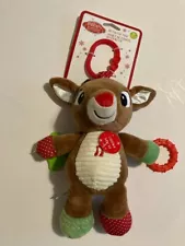 New Rudolph The Red Nosed Reindeer Musical 10" Plush Activity Toy For Baby NWT