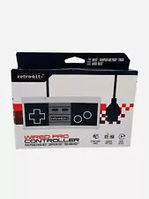 NES WIRED PRO CONTROLLER New By Retro-Bit 6ft Cable Super Retro Trio Nintendo