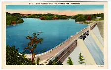 Postcard "Boat Regatta on Lake, Norris Dam, Tennessee"