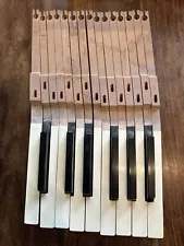 Lot of 15 Vintage Piano Keys - END PIECE: 1-15 - Crafts DIY Antique