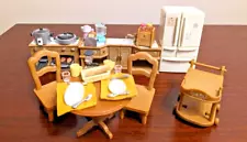 Sylvanian Families Stove,Refrigerator,Dining Set,Appliances Bundle for Sale Used