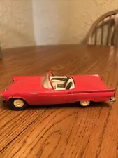 1957~A.M.T.~THUNDERBIRD~CLASSIC FORD RED CONVERTIBLE Great For Parts Or Display