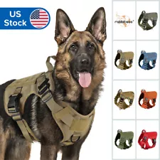 rabbitgoo Tactical Dog Harness No-pull Extra Large Military Training Vest Handle