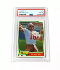 1981 Topps Joe Montana Rookie #216 49ers PSA 8 DA064620 EBL