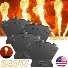 4PCS 240W 3 Head Fire Machine Stage Effect Dmx Jet Flame Thrower Flame Projector