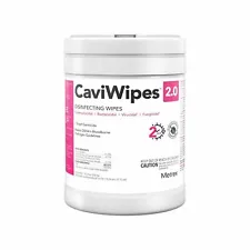 CaviWipes 2.0 Surface Disinfectant Wipe Canister Alcohol Scent 160 Ct 14-1100