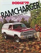 1979 Dodge Ramcharger AD100 AW100 Dealer Sales Brochure