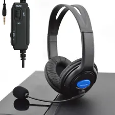 Stereo Wired Gaming Headsets Headphones with Mic for PS4 Playstation 4 PC Laptop