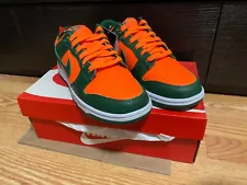 Size 8.5 - Nike Dunk Low Miami Hurricanes