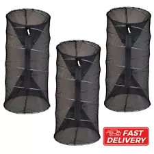 3 Pack Crawfish Trap 24 in Minnow Trap Mesh Collapsible for Crayfish Bait Traps