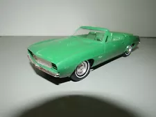 1969 CHEVROLET CAMARO CONVERTIBLE! 1/25 DEALER PROMO COASTER, WOW!!! READ!