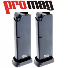 2 - Ruger P Series .45 ACP 8 Round Magazines Black Oxide Finish by ProMag