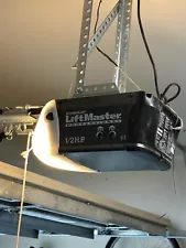 LiftMaster garage door opener Model 3255M, Purple Learn Button Chain Drive.