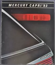 1983 Mercury Capri Catalog Brochure Black Magic RS GS L Excellent Original 83