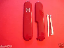 NEW SWISS ARMY VICTORINOX 91mm RED PLUS SCALES W/TOOTHPICK & TWEEZER FREE SHIP