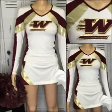 Cheerleading Uniform High School Adult Med Varsity Washington Colors