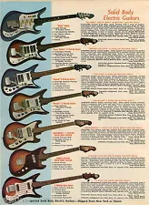 1968 ADVERT 3 PG Electric Guitar Eliter Super Deluxe Supreme 2 Pick Up Hollow