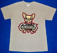 Mens MILB Minor League Baseball EL PASO CHIHUAHUAS Gray T Shirt MEDIUM PADRES