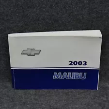 2003 Chevrolet Chevy Malibu Owner Manual User Guide Reference Book 72694 (For: 2003 Chevrolet Malibu)