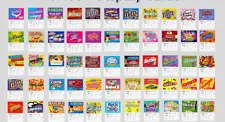 Candy Vending Machine Label Sticker with Nutrition Info 4" x 5"