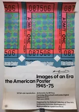 ANDY WARHOL SIGNED 1976 LITHOGRAPH POSTER Images of an era the American poster