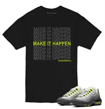 Tee shirt For Nike Air Max 95 Cool Grey Neon Green Black Sneakers