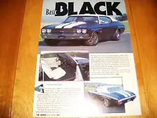 1970 Chevelle SS 396 Article "Basic Black"