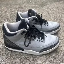 Air Jordan 3 Retro Wolf Grey Mens Size 8