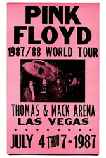 Pink Floyd Poster, Concert, World Tour, Las Vegas, Nevada, 1987