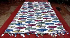 this is a hand made vintage car blanket 61x66 very nice (For: 1956 Ford Park Lane Wagon)