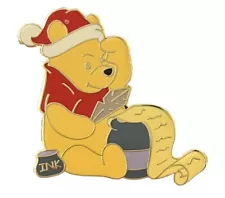 DS LE 2009 WINNIE THE POOH CHRISTMAS LIST DISNEY PIN GOLD FINISH