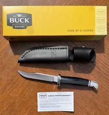 BUCK KNIFE 102 WOODSMAN 7 3/4" w/ LEATHER SHEATH - NEW IN BOX