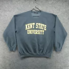 VTG Kent State Golden Flashes Sweatshirt Mens Large Blue KSU University Y2K